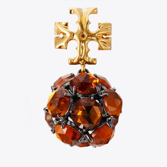 **** SOLD **** Tory Burch Roxanne Small Drop Earrings - Picture 3 of 8